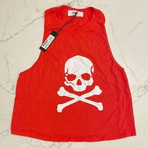 Red SoulCycle Side to Side Tank. Size Medium. NWT.